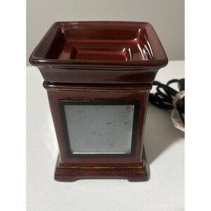 Scentsy Gallery Collection Classic Brick Red Warmer Light Wax Warmer Retired